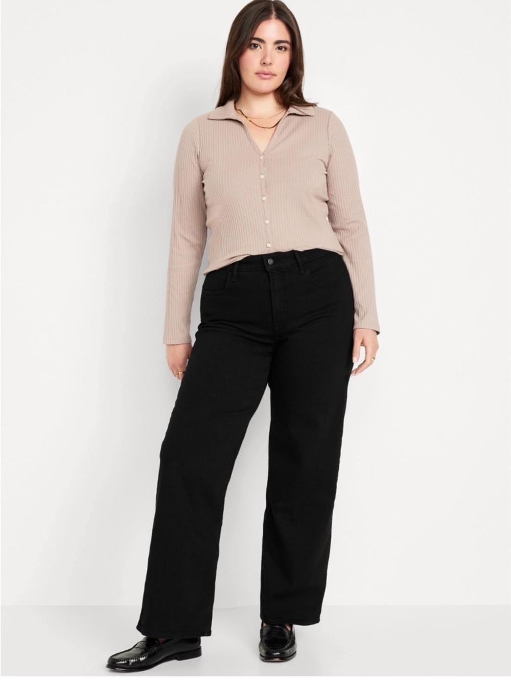 Old Navy High-Rise Wow Wide Leg Black